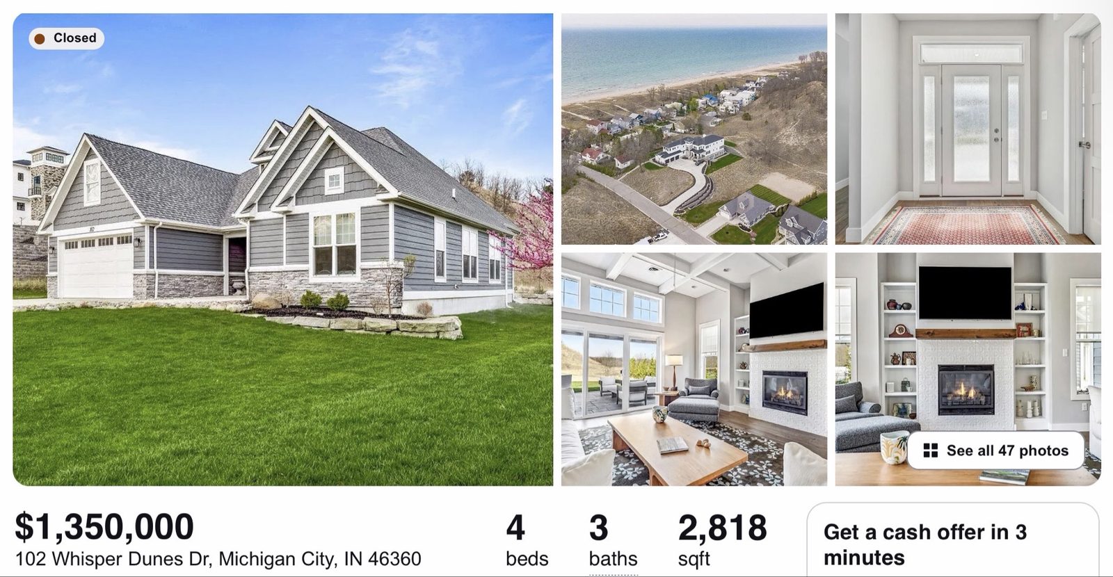 102 Whisper Dunes Dr, sold October 2025 for $1.35M